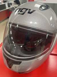 Capacete modular cinza agv GT open gr 1650