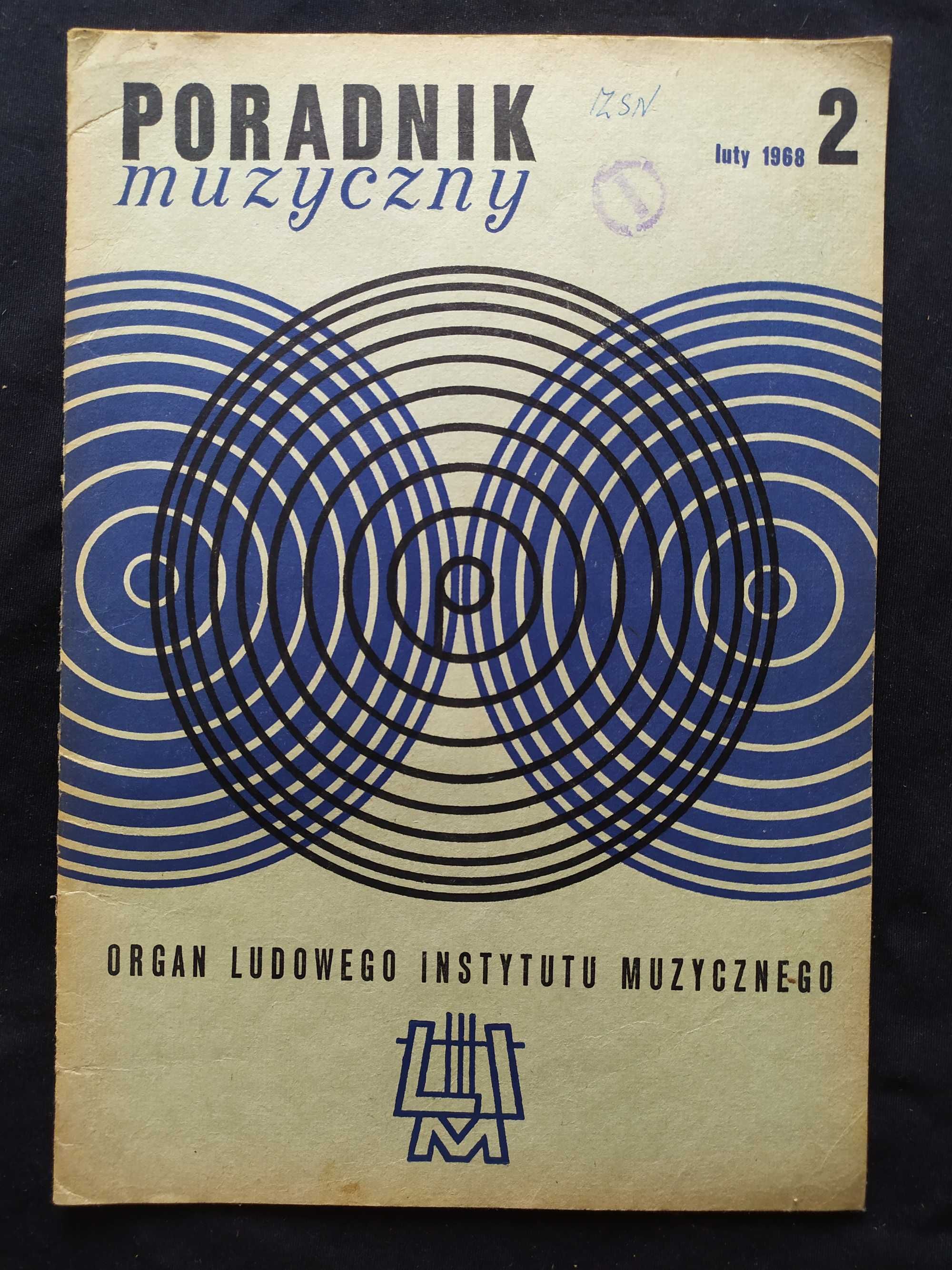 1968, Poradnik Muzyczny, Ludowy Instytut Muzyczny, Luty nr 2, Muzyka