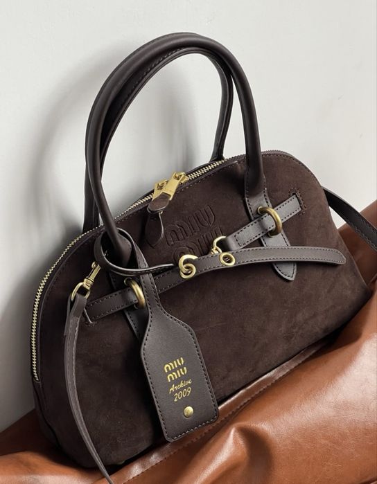 Сумка mіu mіu замшева