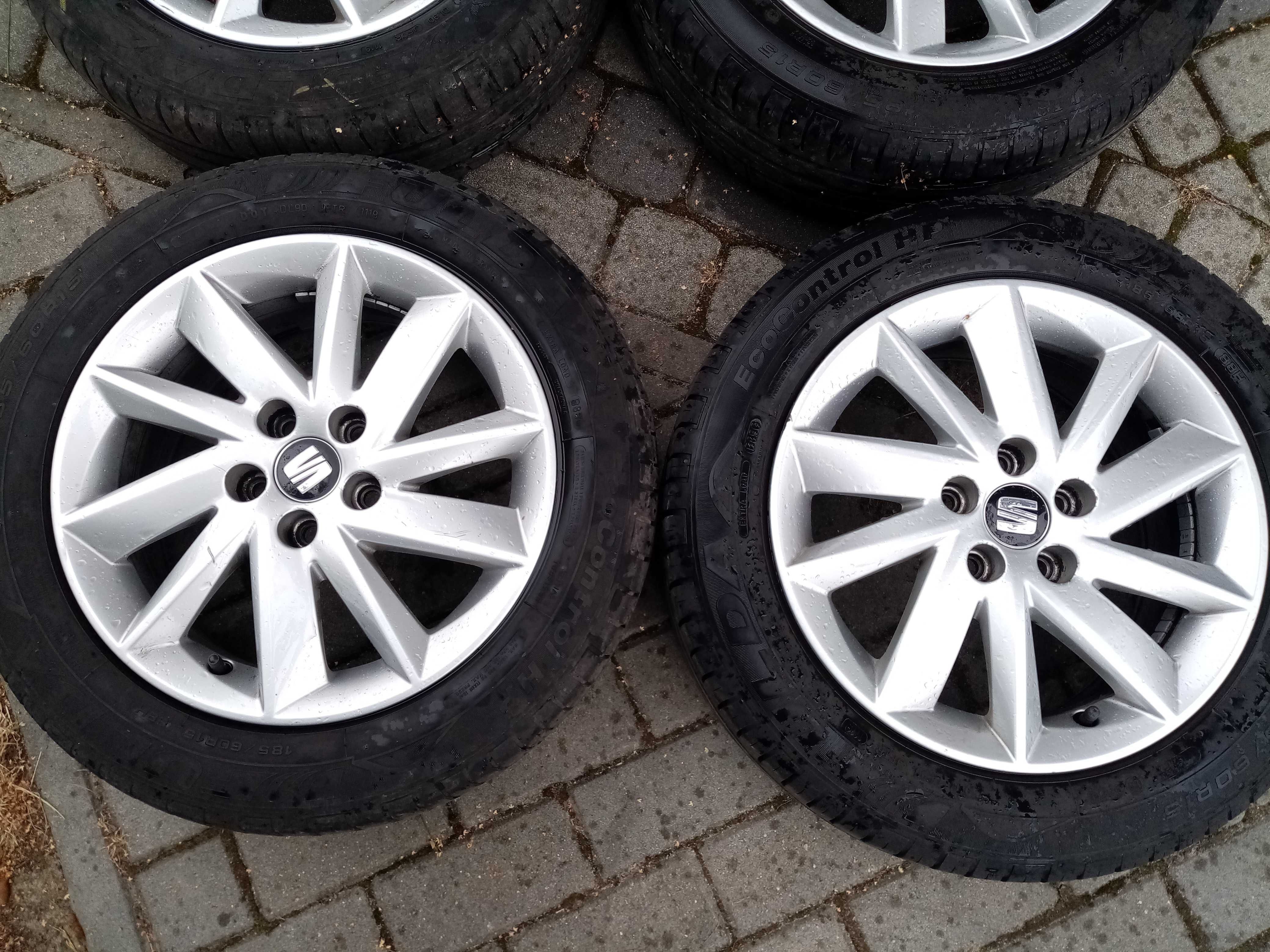 Alufelgi 15 cali  Seat ibiza skoda vv polo 5x100 szt 4 et 35 stan bdb