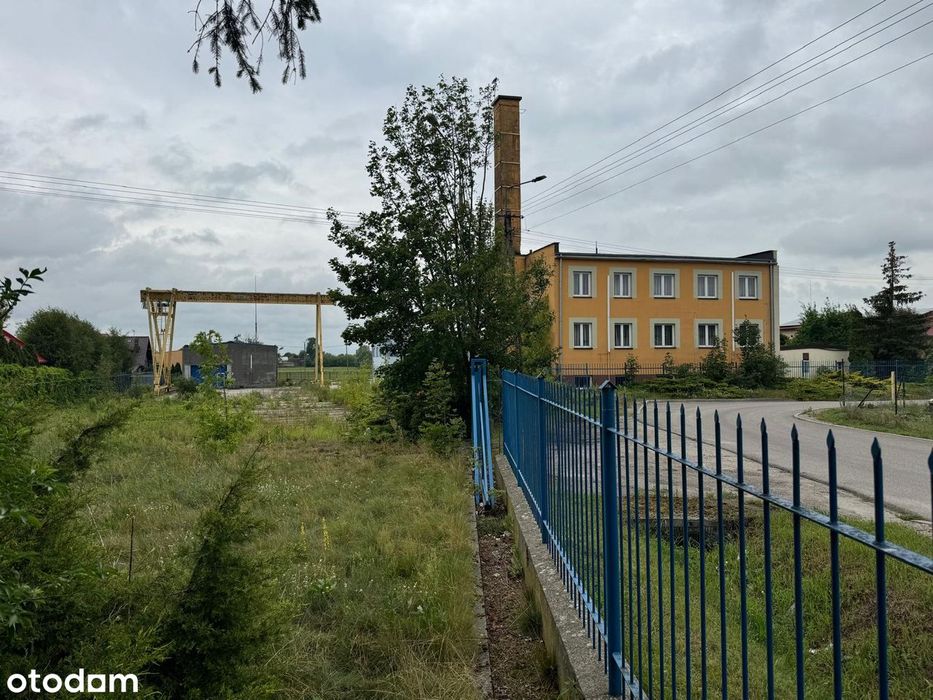 Działka 0,5ha, utwardzona, hala, suwnica, magazyn