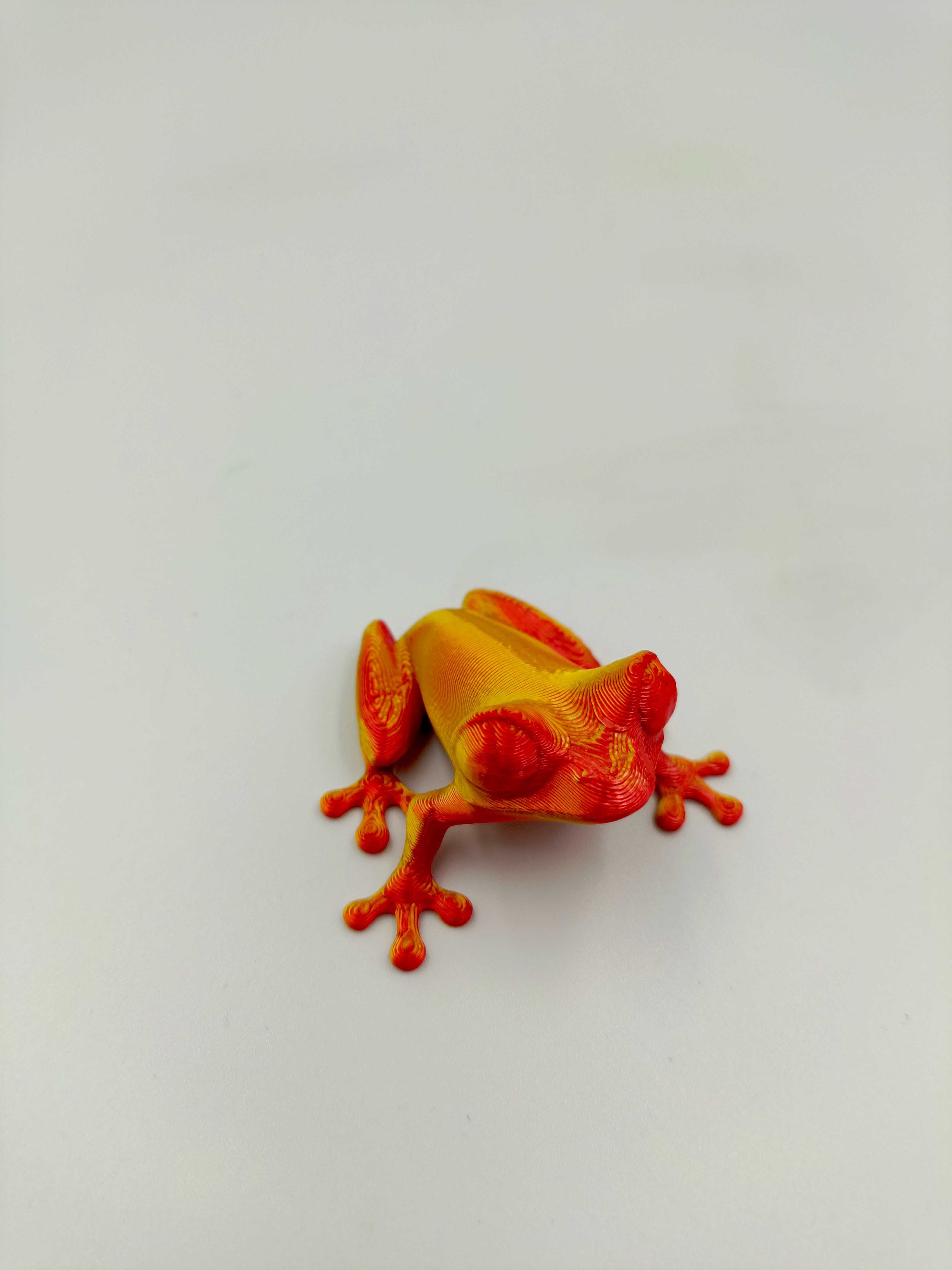 żaba ognista mała z druku 3D