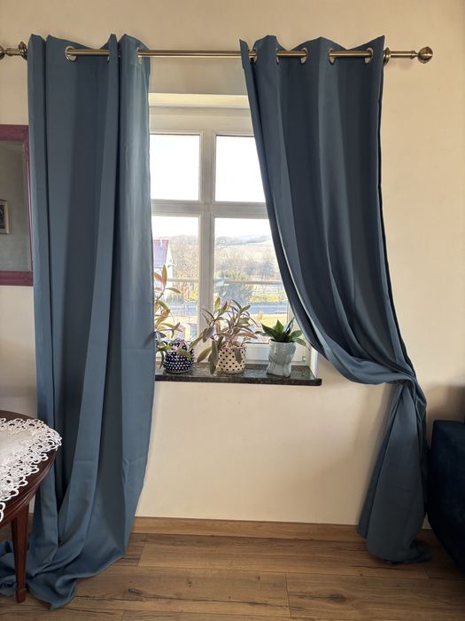 Zasłony zaciemniające + firany Ikea