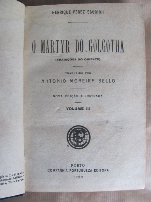 O Mártyr do Golgotha de Henrique Perez Escrich