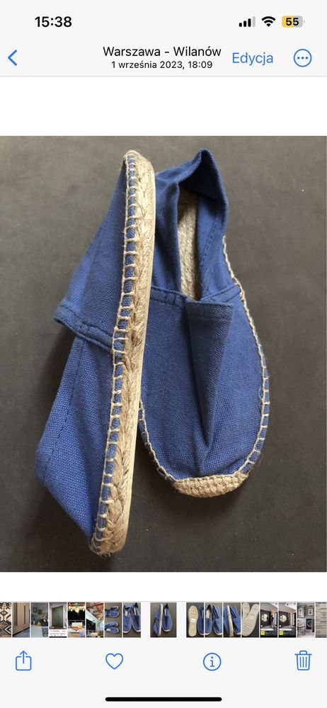 Espadryle dwie sztuki rozmiar 31 i 32 nowe