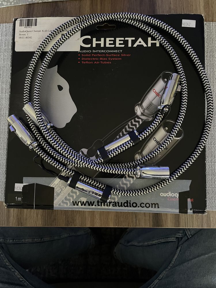 Audioquest Cheetah  xlr (12V) 2x1m