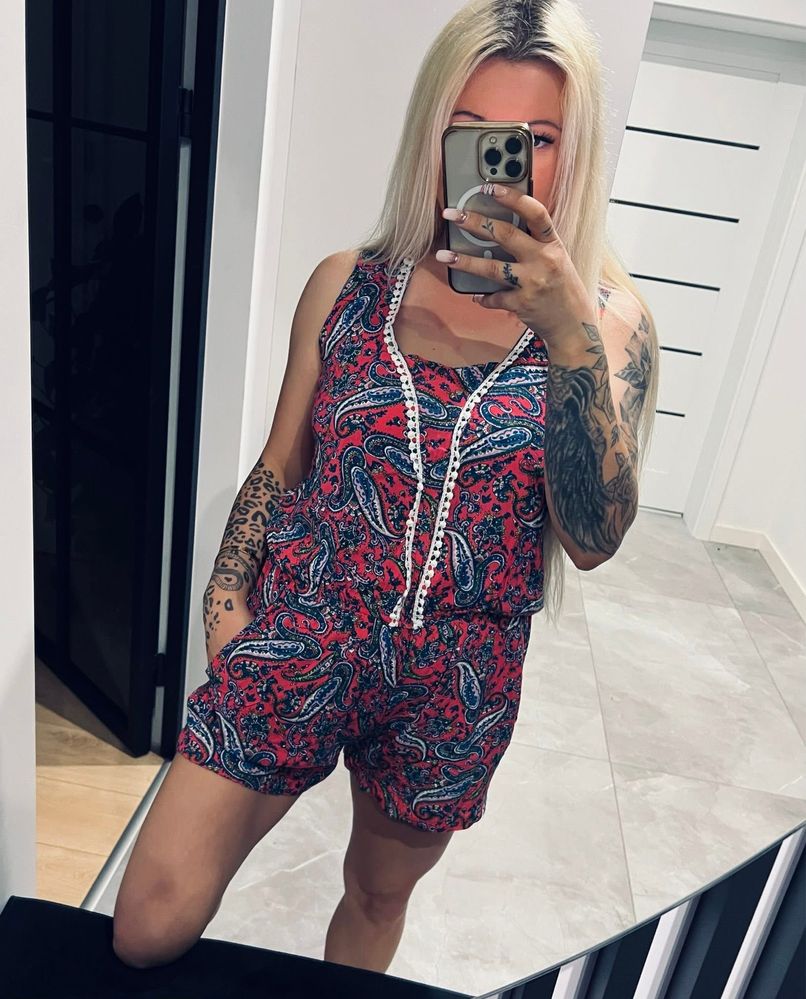 Letni kombinezon w stylu boho M/L
