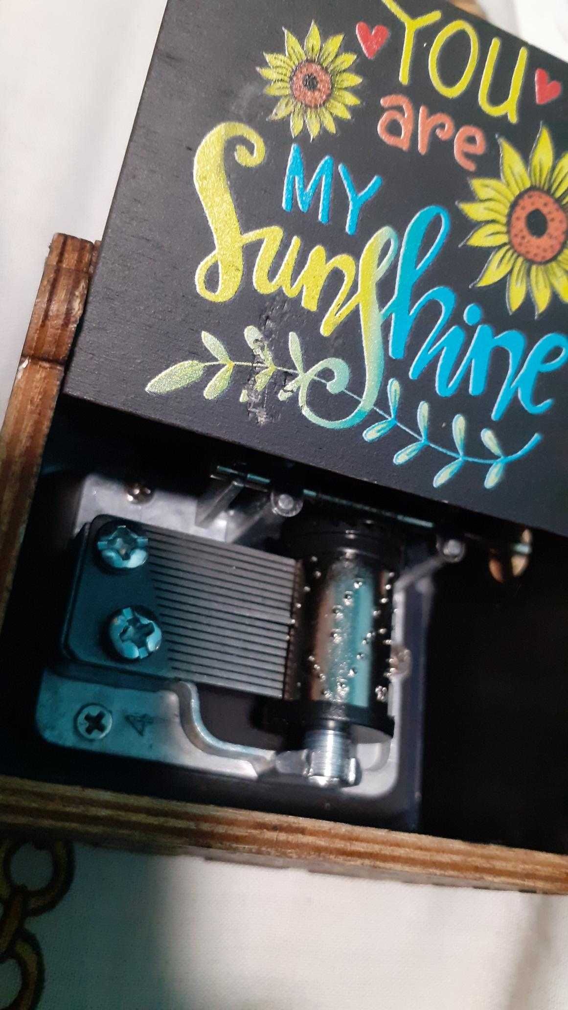 Caixa de música You are my sunshine NOVO music box Valentim