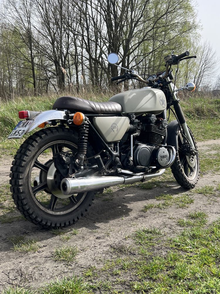 Yamaha XS750 Scrambler 77’ Cafe Racer zamiana za lawete