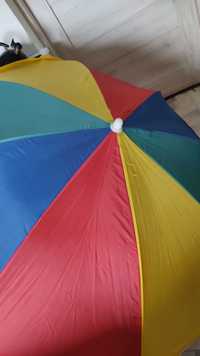 Parasol ogrodowy kolorowy duży akcesoria rzeczy prl