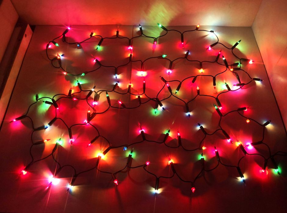 lampki na choinkę kolorowe 100 sztuk choinkowe