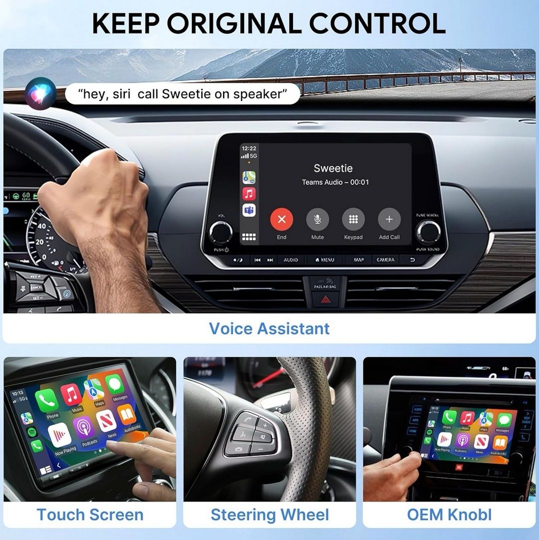 Adapter CarPlay USB – Bezprzewodowy moduł do Android Auto, iPhone iOS