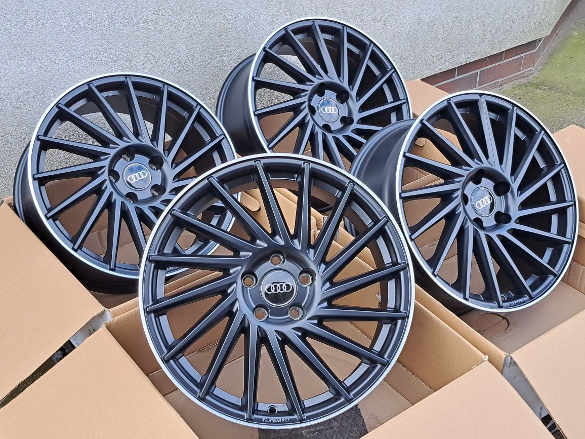 Alufelgi 18' AUDI 5x112 A3 A4 B6 B7 B8 B9 A6 C5 C6 Q3 Q2 TT BLACK KT17