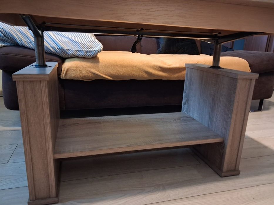 Stół drewniany rozkładany regulowana wysokość