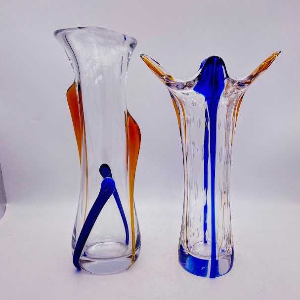 Wazon czeskie szkło Karel Zemek Egermann nowoczesny design