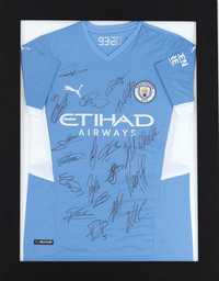 Camisola Manchester City autografada pelos jogadores com certificado