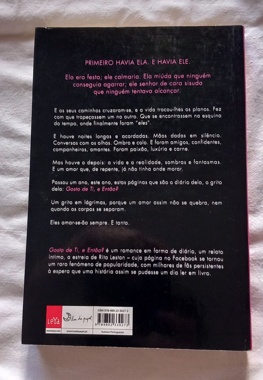 Livro Gosto de ti, e então? 7€