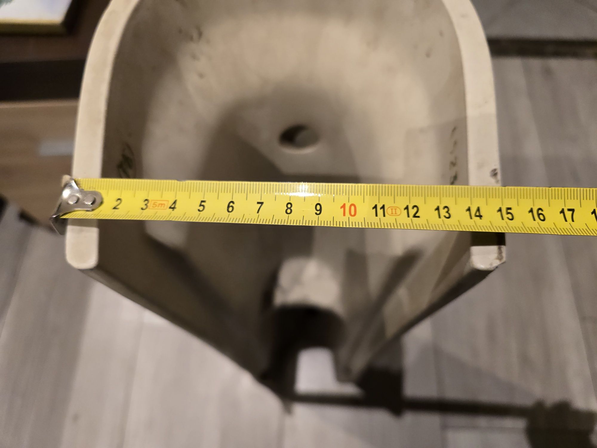 Postument umywalki ceramiczny biały 70 cm