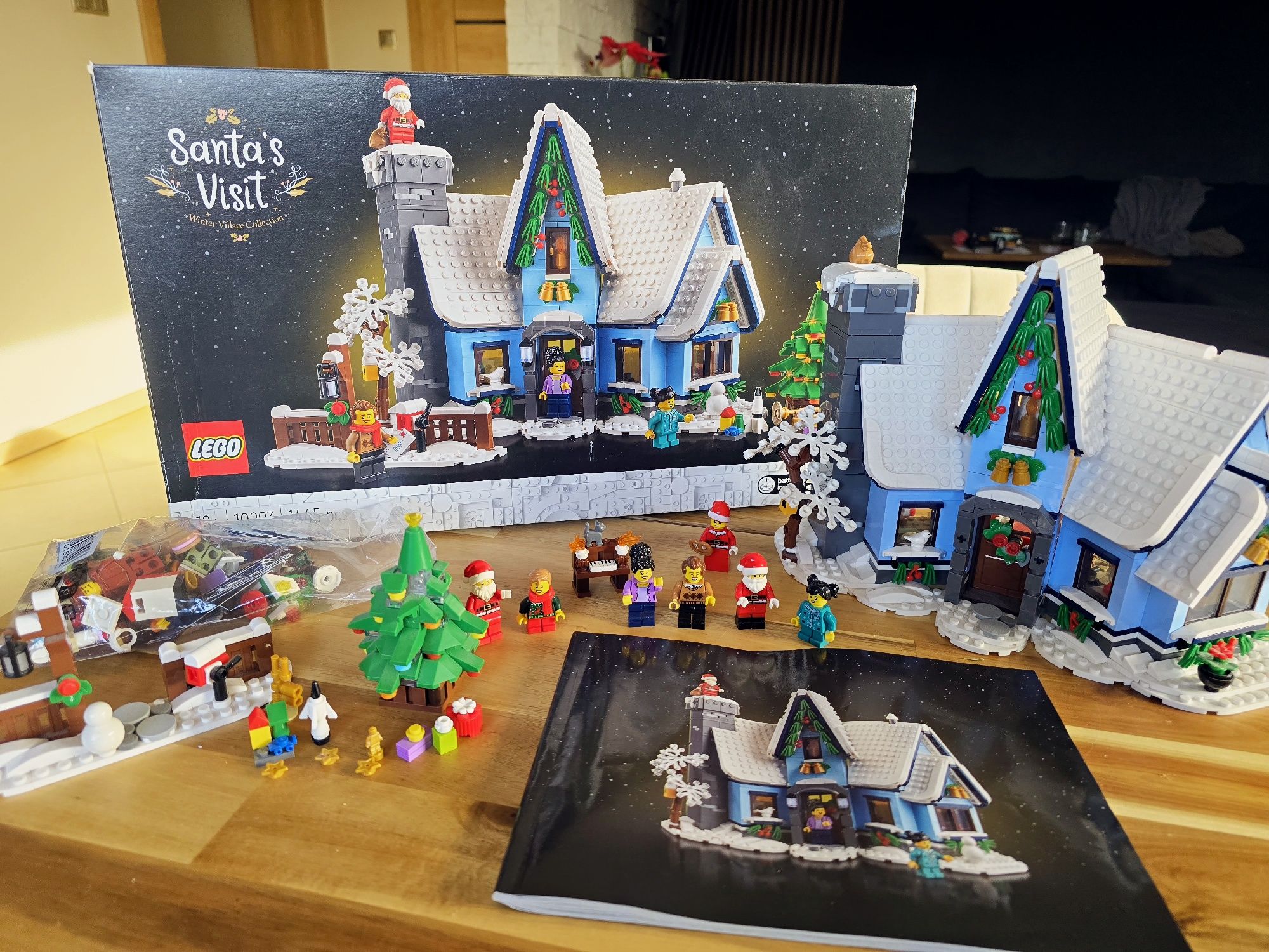 Lego Wizyta Świętego Mikołaja 10293 Creator Expert +świąteczne dodatki