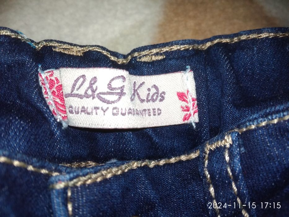 Тёплые джинсы для девочки