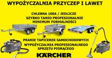 Wypożyczalnia Przyczep Lawet , Odkurzaczy Piorących KARCHER