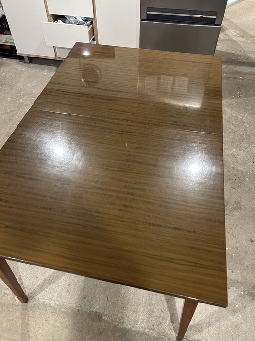 stół prl na wysoki połysk rozkładany