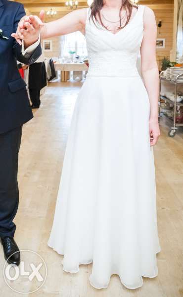 Suknia ślubna Gala, rozmiar 38, ivory, linia A