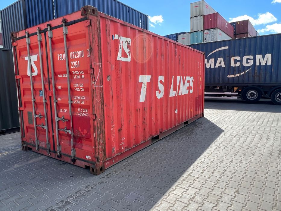 Kontener morski magazynowy budowlany 20DV 6 metrowy, używany
