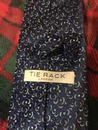 TIE RACK London krawat granatowy we wzorek