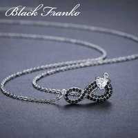 Naszyjnik s9 Black Spinel, Białe Złoto, Kolekcja Black Franko