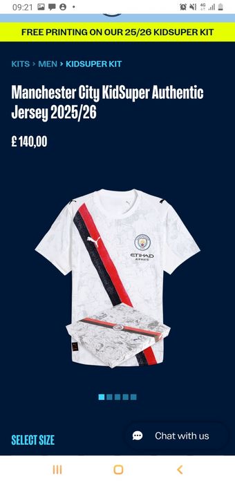 Camisola de Futebol Nova Manchester City