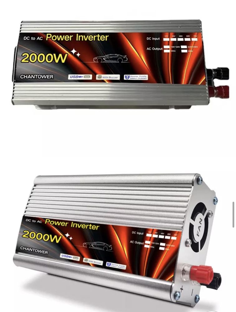 Инвертор 12/220 2000w в наличии