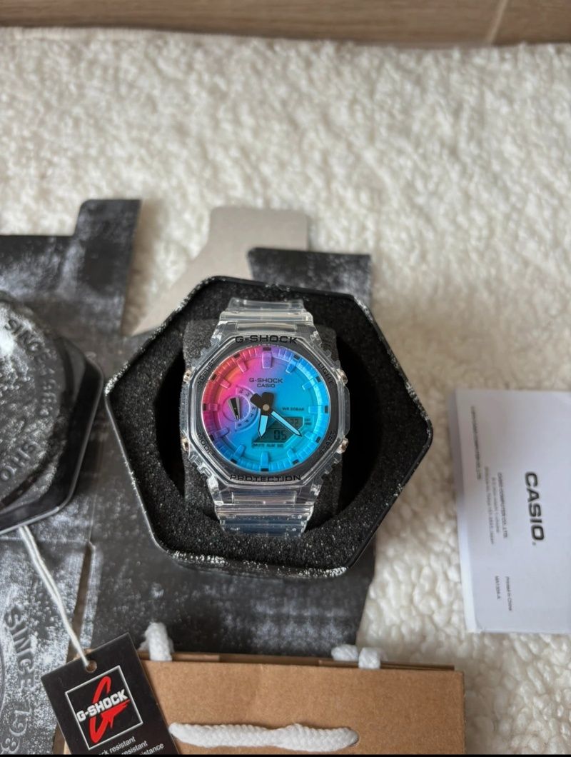 Relógio Casio G-Shock transparente Novo
