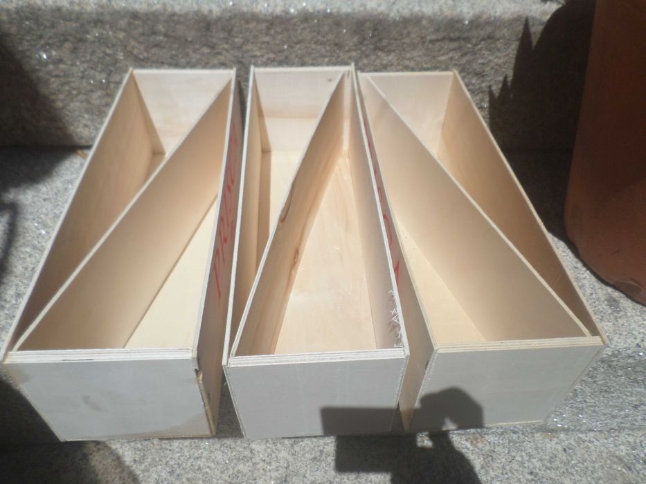 5 caixas madeira com tampa