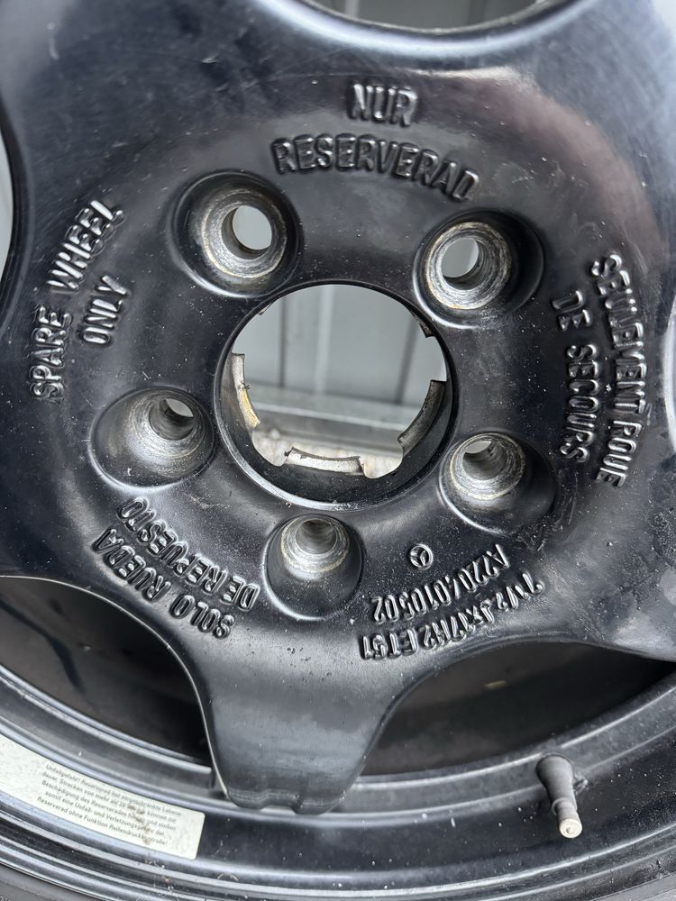 Mercedes CL koło zapasowe komplet 225/55 R17, 5x113