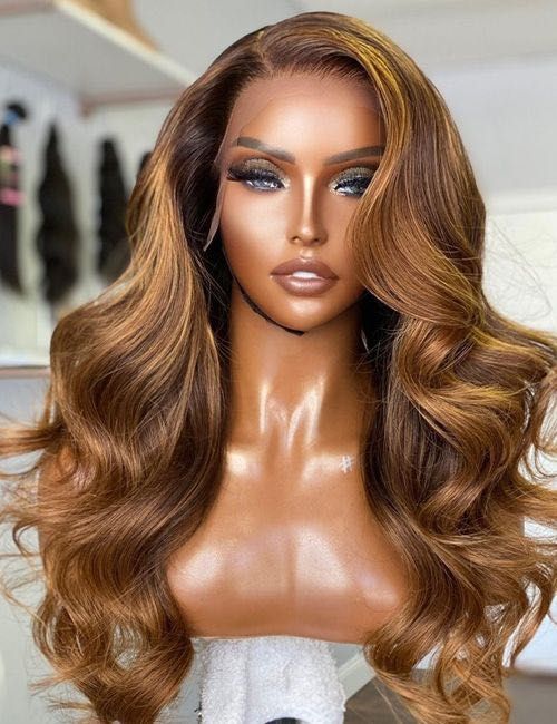 peruca cabelo 100‰humano -lace wig castanho t28