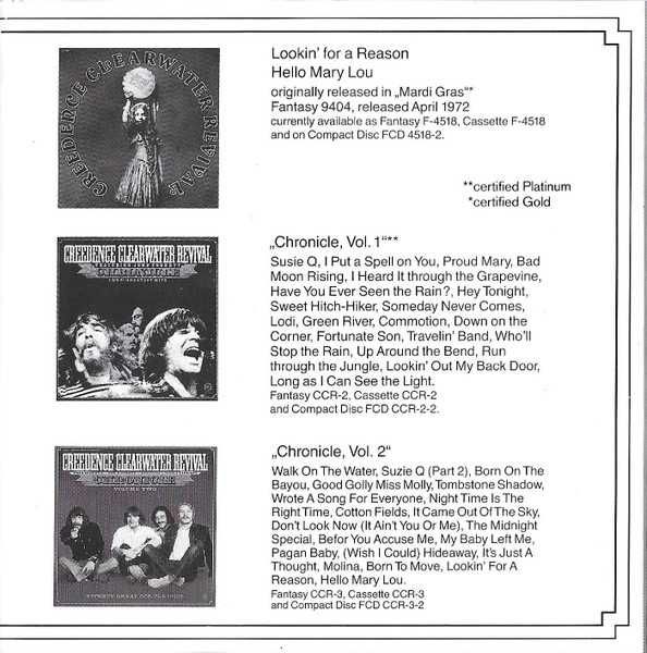 Creedence Clearwater Revival - Chronicle - Vol.1