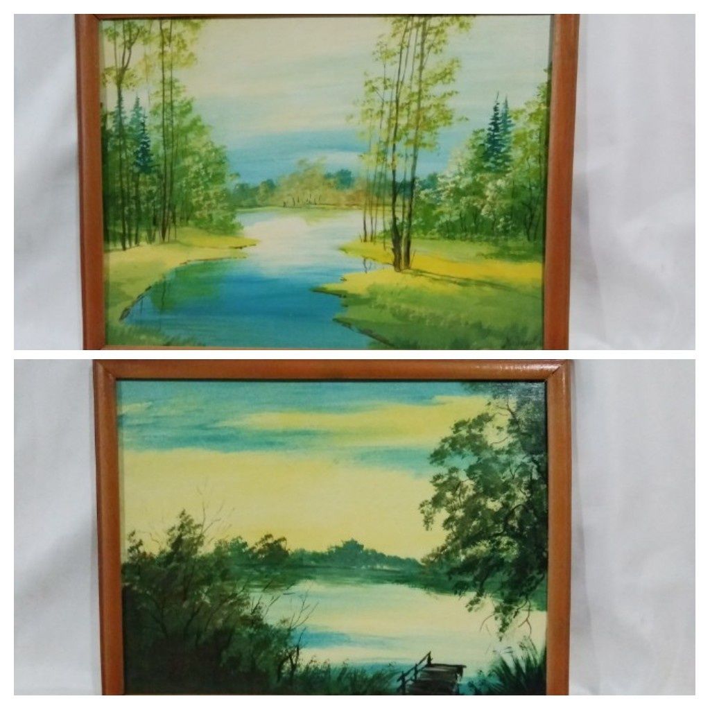 Картина маслом 32,5х42,5 см. в деревянной рамке.