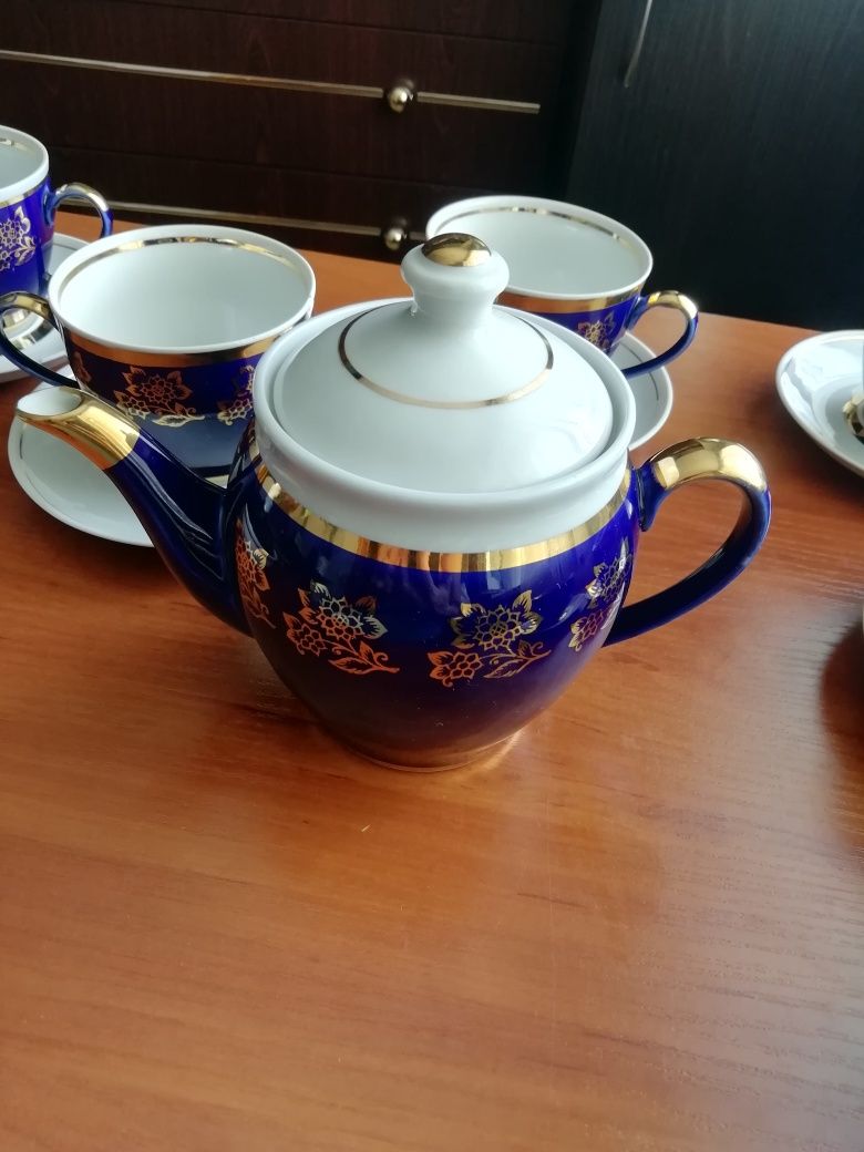 Чайный сервиз кобальт СССР