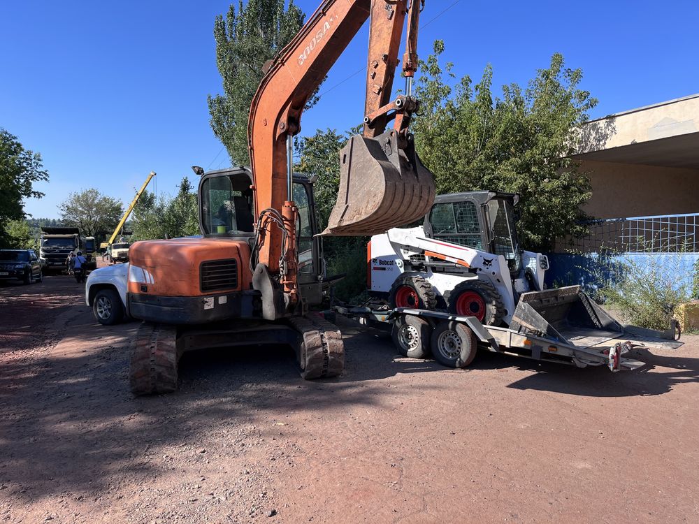 Услуги экскаватора bobcat гидромолот Бобкат экскаватор камаз зил