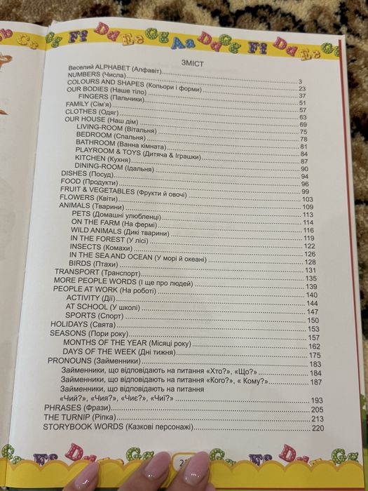 Книга доя початківців англійської ( для літей)