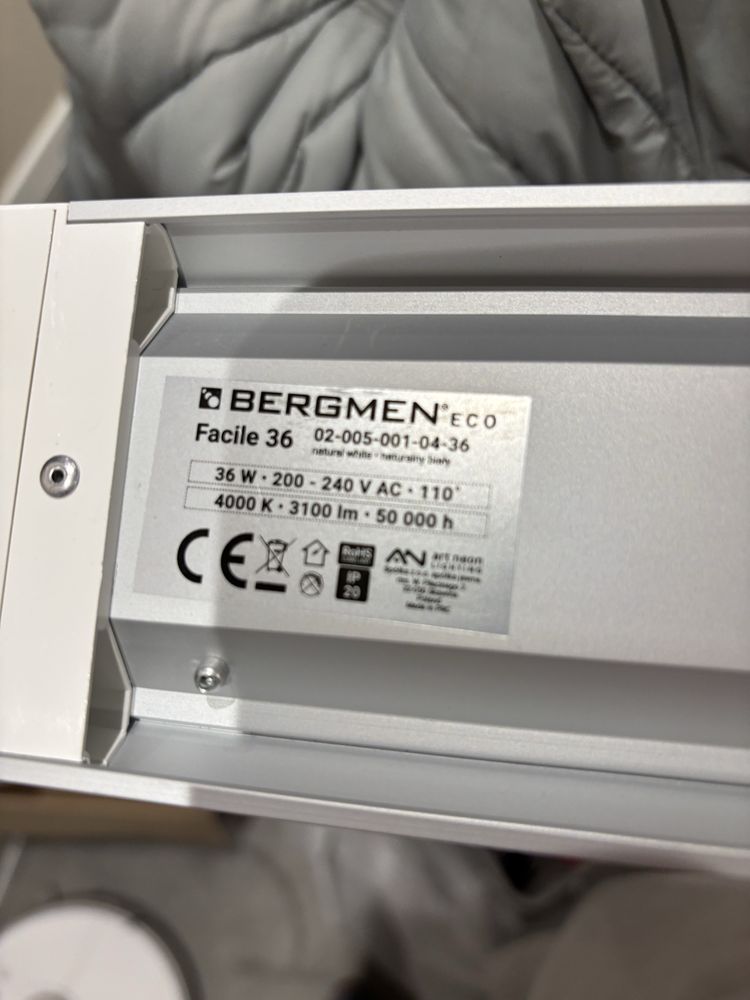 Oprawa LED BERGMEN Facile 36 PRO 1200 X 80 X 28 MM