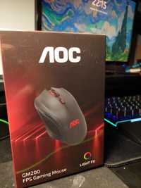 Rato Óptico AOC GM200 Gaming Wired 4200DPI RGB Preto