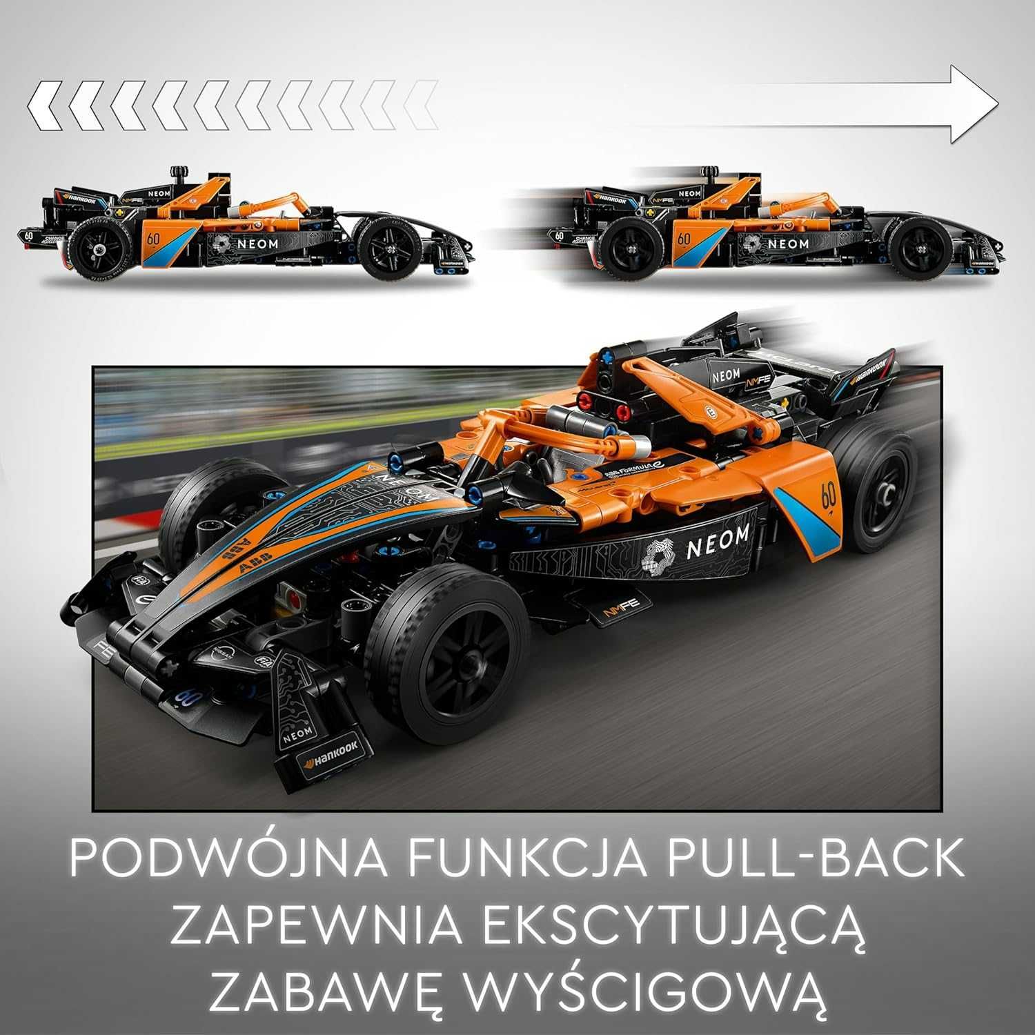 Nowy LEGO Technic NEOM McLaren Formula E Race Car 42169