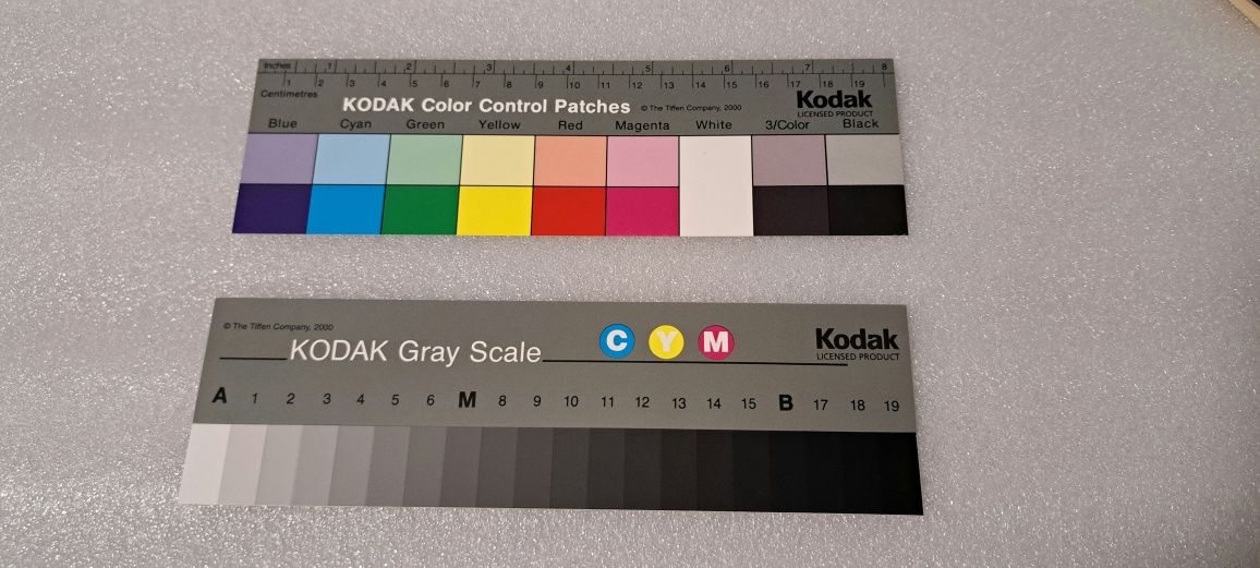 Kodak gray scale wzorce kolrystyczne