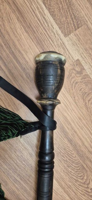 Gaita de foles Transmontana em pau preto de fabrico de Ângelo Arribas