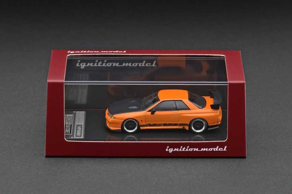 Nissan GT-R (VR32) TOP SECRET Yellow Orange Metallic Ignition 1:64