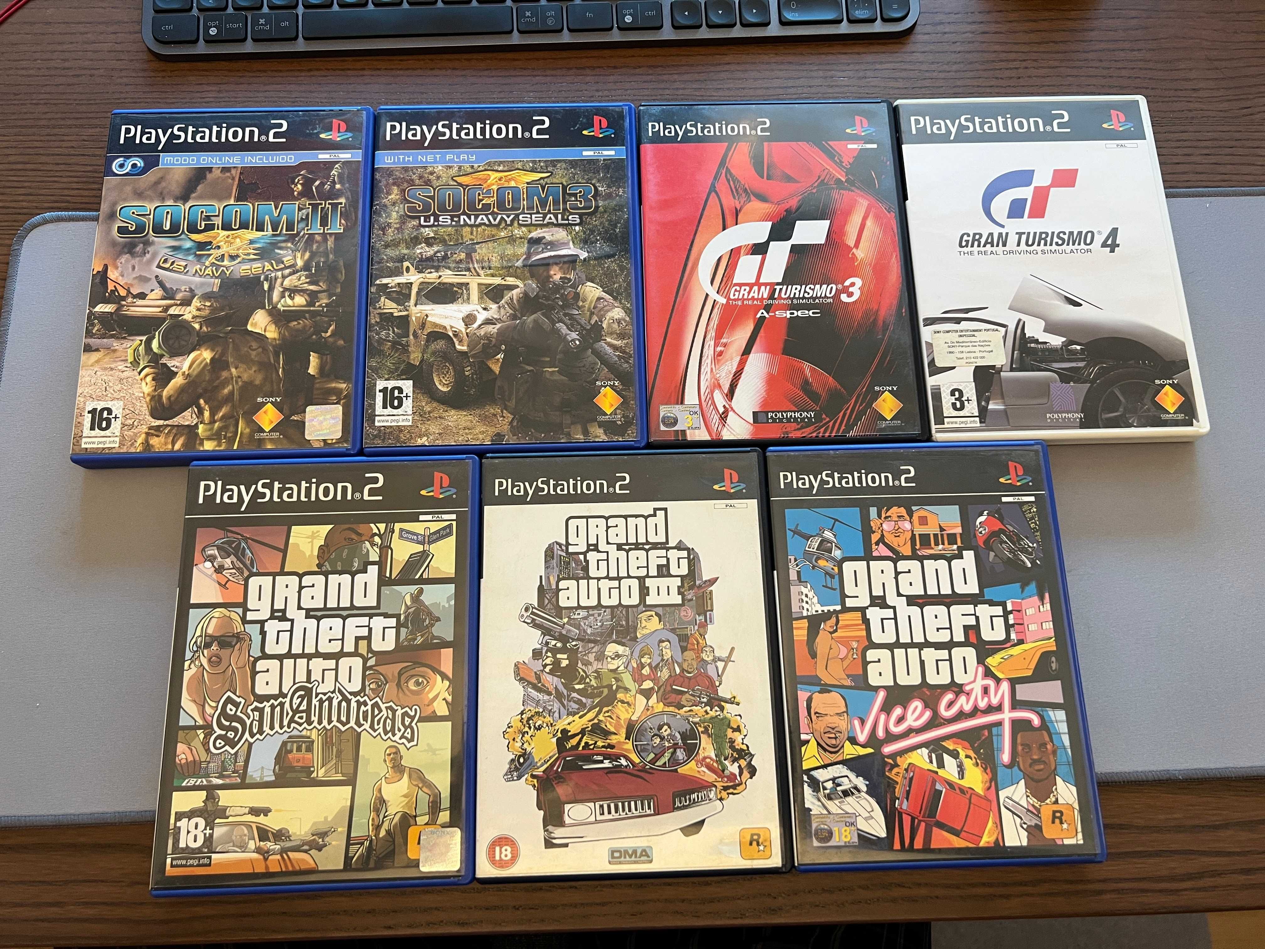Vários jogos Playstation 2