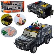 Сейф копилка электронная с кодом и отпечатком полицейская машина