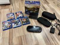 PS Vita Slim PCH2004 orginalny zestaw, 5 gier, etui, 2 karty pamieci